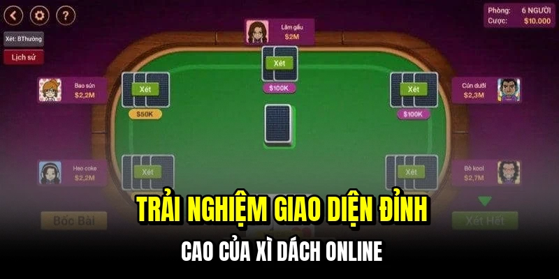 Xì Dách Online - Đánh Bại Nhà Cái Bằng Chiến Thuật Đếm Bài 5 Trải nghiệm giao diện đỉnh cao của xì dách online